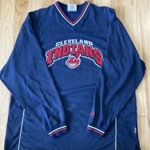 VINTAGE CLEVELAND INDIANS CHIEF WAHOO SWEATSHIRT by LEE SPORT - MEN’S SIZE XL